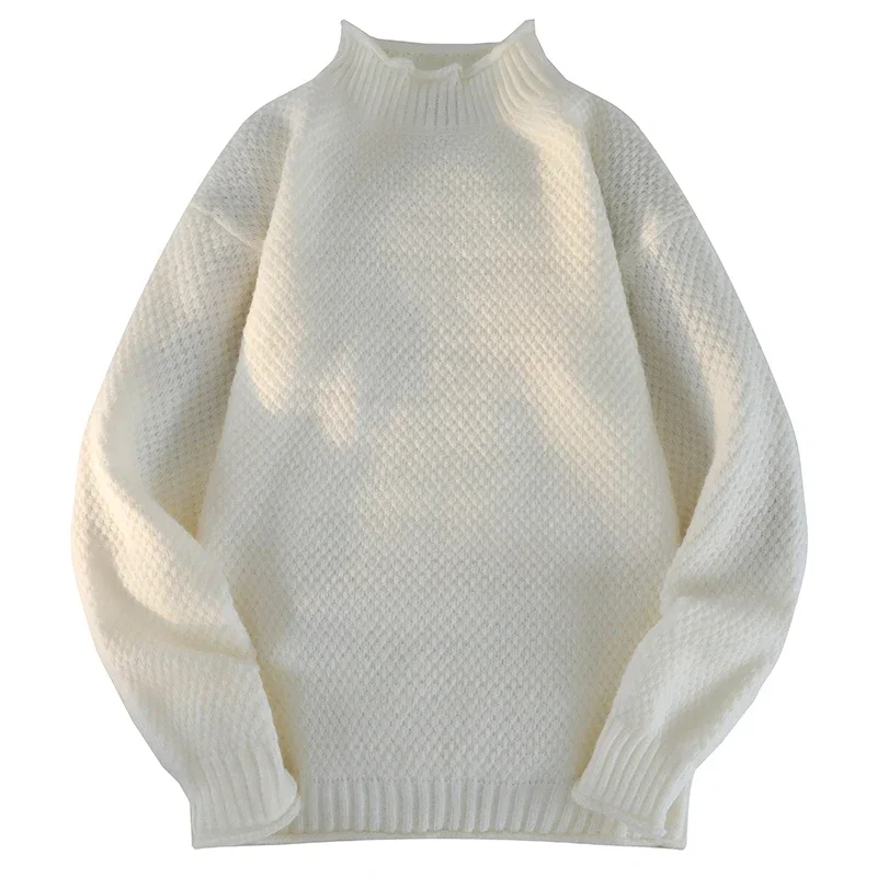 

Windproof and Breathable Knitted Sweaters for Outdoor Use in Winter Casual Trendy Versatile Round Neck Distressed Sweaters