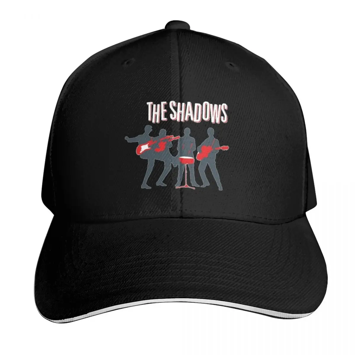 The Shadows Retro Band 1960's Rock & Roll Baseball Cap Quick Dry Performance Cotton Twill Breathable Contrast Two Tone Brim