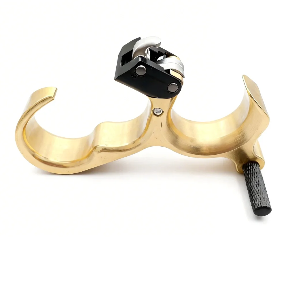

AIM MAKALU Adjustable Brass Grip Back Tension Release Compound Bow Hinge Release for Archery Competition