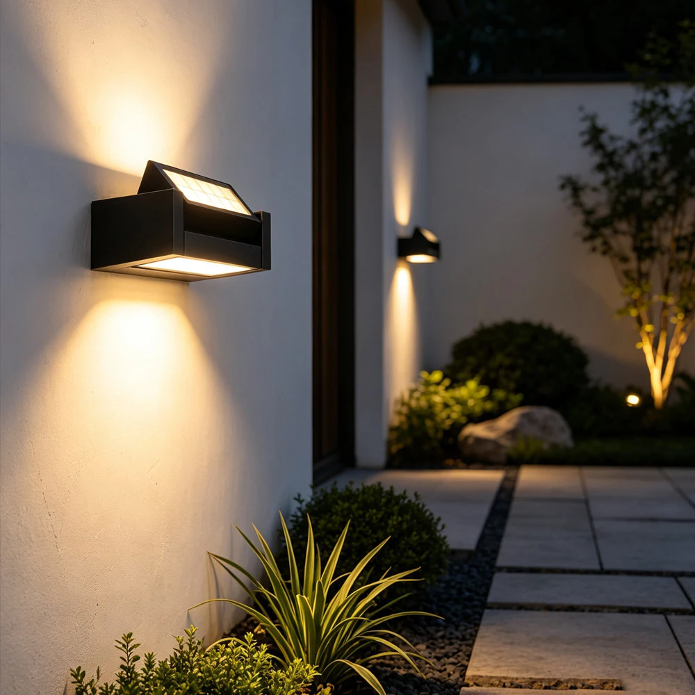 LED Bidirectional Adjustable Wall Lamp Outdoor Waterproof Wall Lamp Villa External Wall Washing Lamp Outdoor Lighting Wall Light