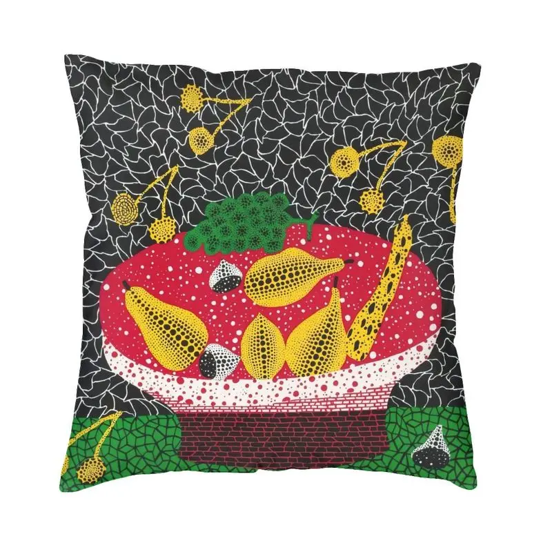 Fashion Japanese Pop Art Yayoi Kusama Square Throw Pillow Cover Home Decorative 3D Double-sided Print Cushion Cover for Car