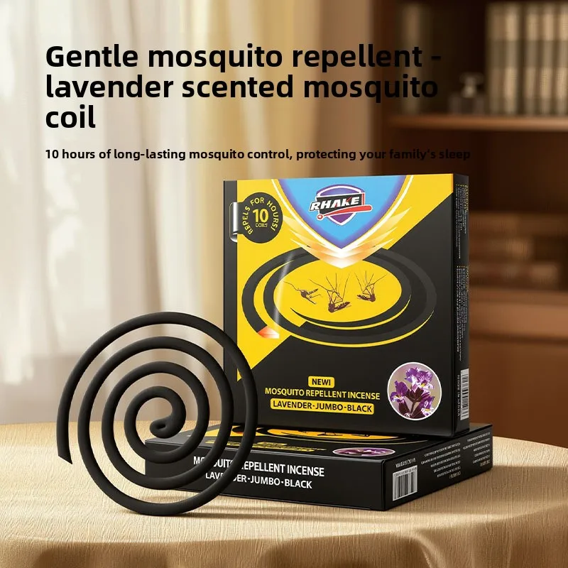 Mosquito Fragrance Lavender Fragrance 10 Ring Mosquito Repellent Tablets Indoor and Outdoor Household Use