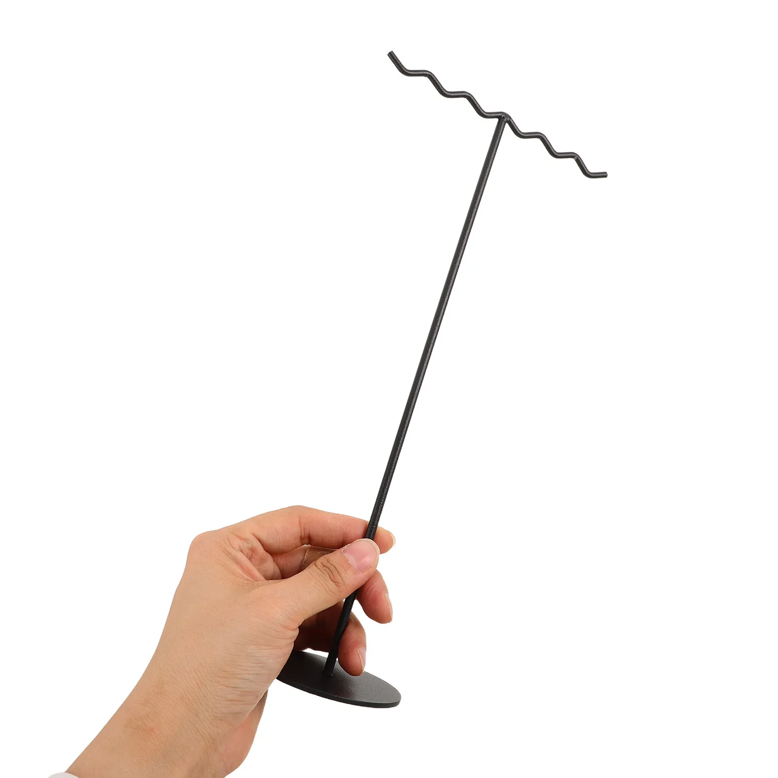 Metal Necklace Organizer Stand Matte Finish T-Bar Display Holder Necklace Bracelet Storage Jewelry Tree Holder Desktop Vanity