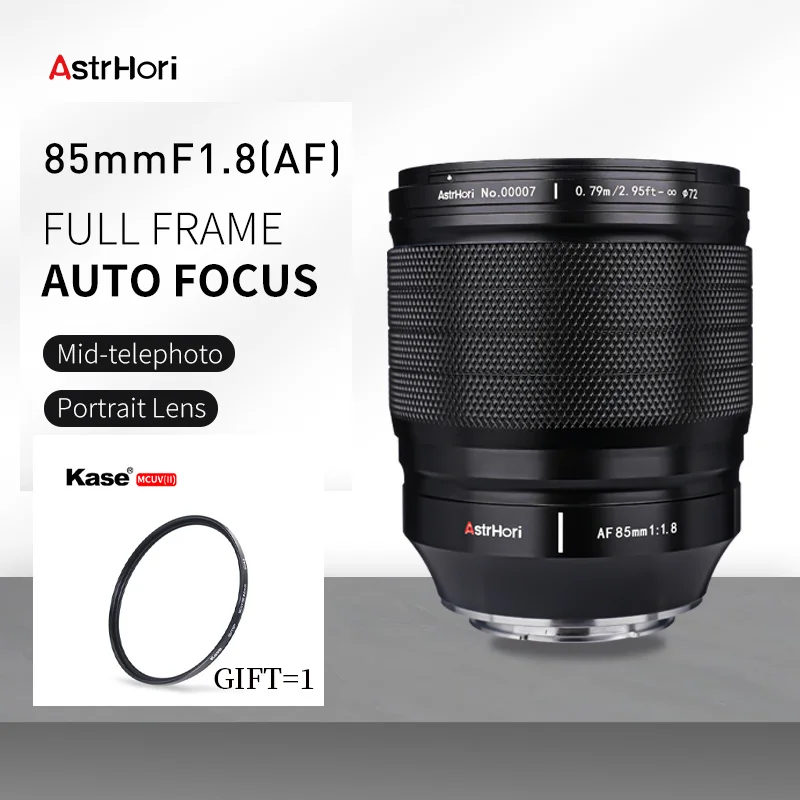 AstrHori 85mm f1.8 STM Auto Focus Large Aperture Portrait Lens for Sony FE nikon Z Fuji Fujifilm X Mount Camera Lens