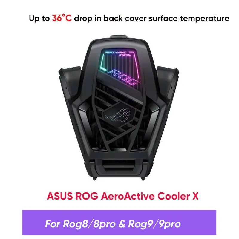 Original ASUS ROG AeroActive Cooler X For Rog 8/8pro, Rog Phone 9