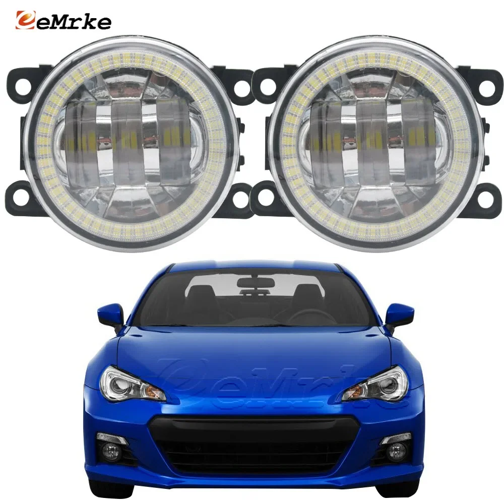

Led Head Lamp DRL Halo Car Driving Fog Lights Assembly 12V H11 Lens Daytime Running Light for Subaru BRZ ZC Z10 2013-2016