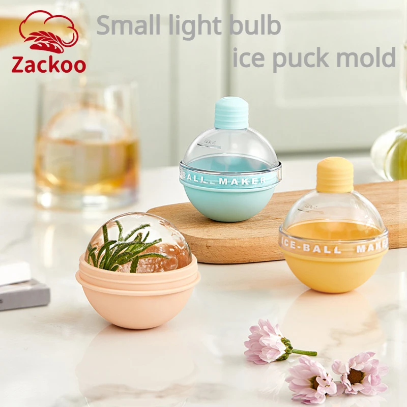 

Zackoo Large Ice Cube Moldes Silicona Reposteria Frozen Light Bulb Ball Ice Cream Maker Whiskey Tray Big Ice Pack Home Gadgets