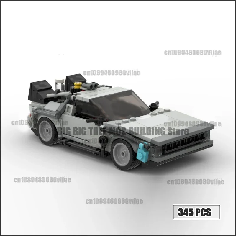 MOC Technology Bricks Time Machine and Doc Brown Van Building Block City Racing Car Creative Expert Model Toy Back to the Future