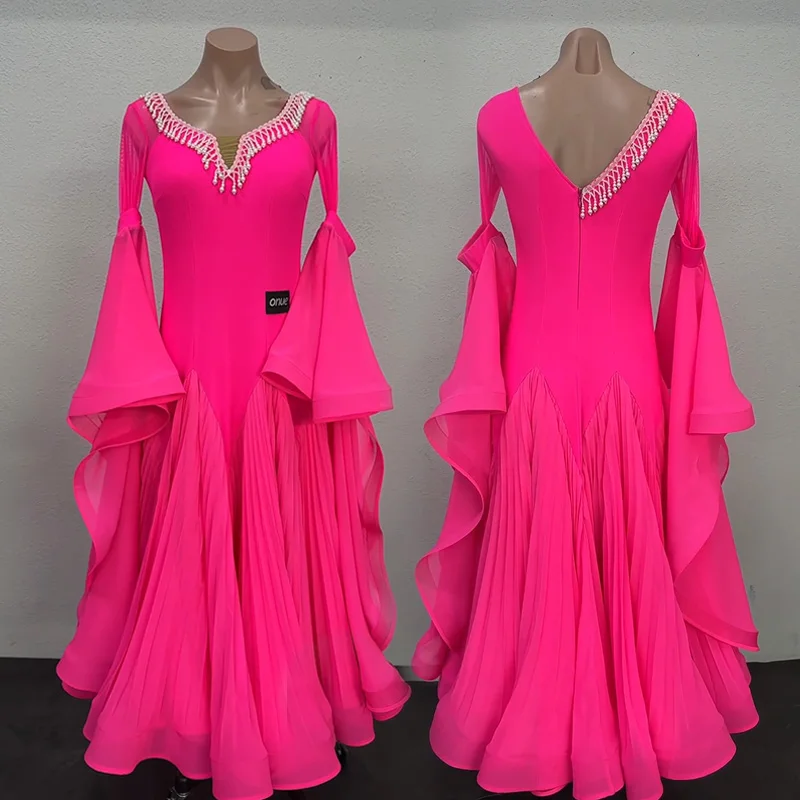 

Новое бальное платье, женское стандартное танцевальное платье, современная танцевальная сценическая одежда, длинные платья для вальса, женские бальные платья AMY3048