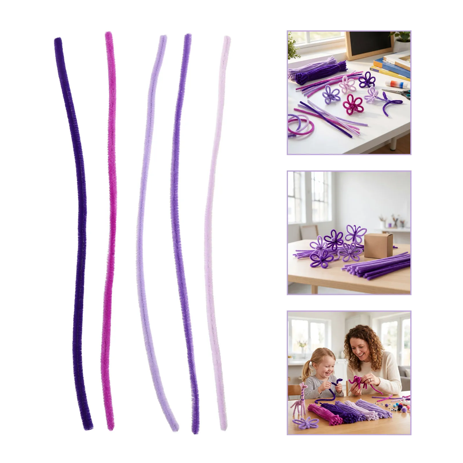 500pcs-pipe-cleaners-craft-bundle-purple-chenille-stems-for-flowers-wreath-making-graduation-bouquet-art-projects