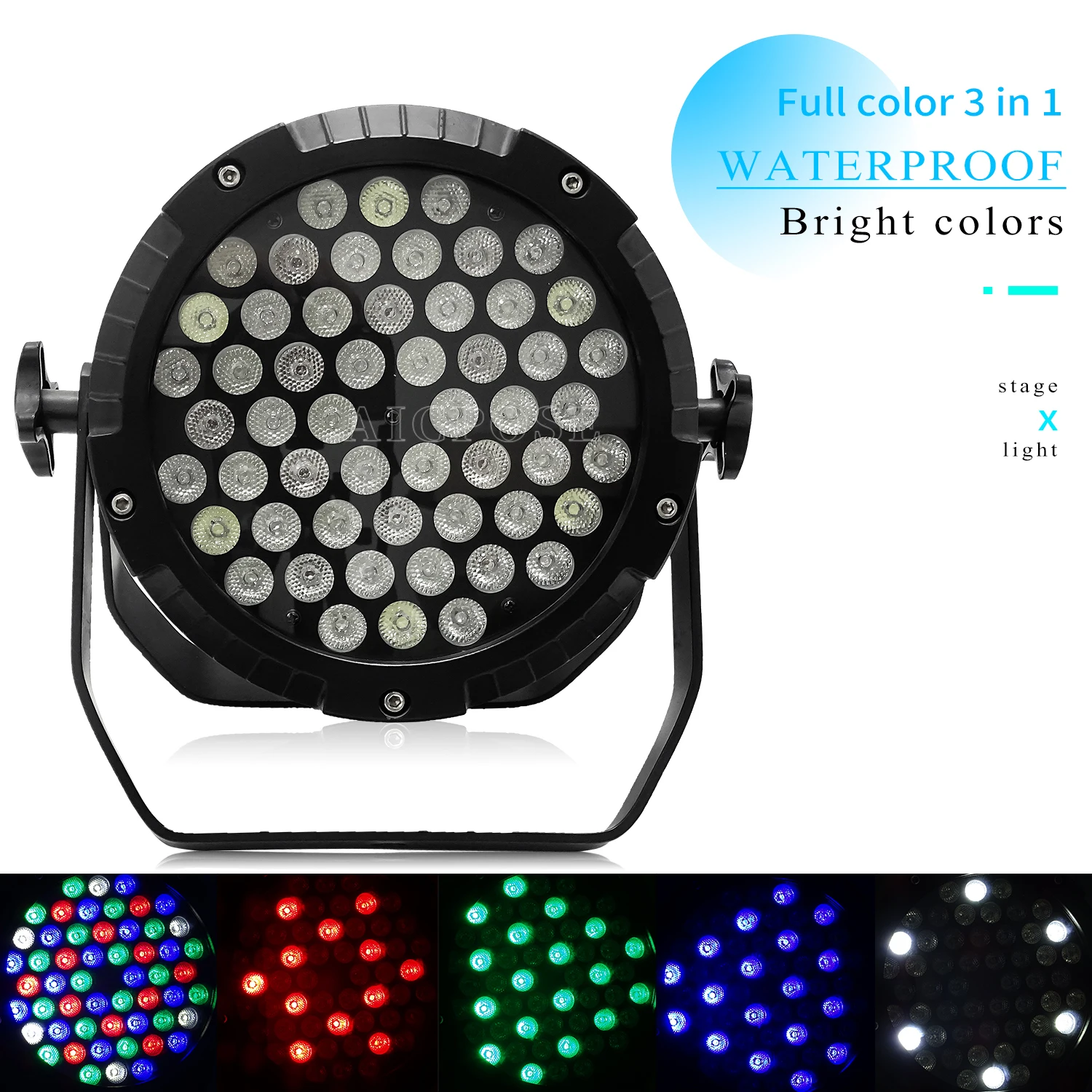 54x3w Waterproof Led Par light RGBW/RGB3in1 LED Par Stage Light Standard DMX512 Control Wedding Show Outdoor Lighting