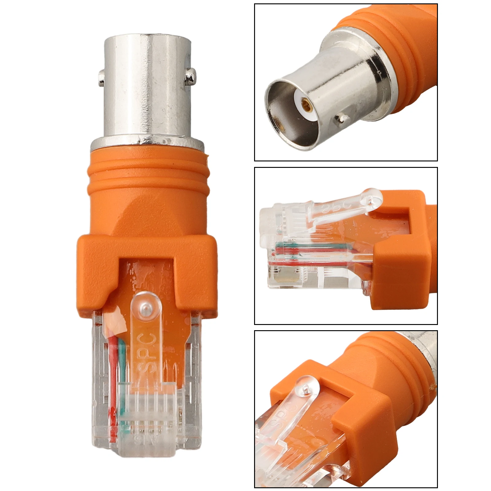1pc BNC-RJ 45 Adapter RF Female To RJ 45 Male Coaxial Coupler Adapter To RF Connector Chassis Panel Mount Monitor Accessories