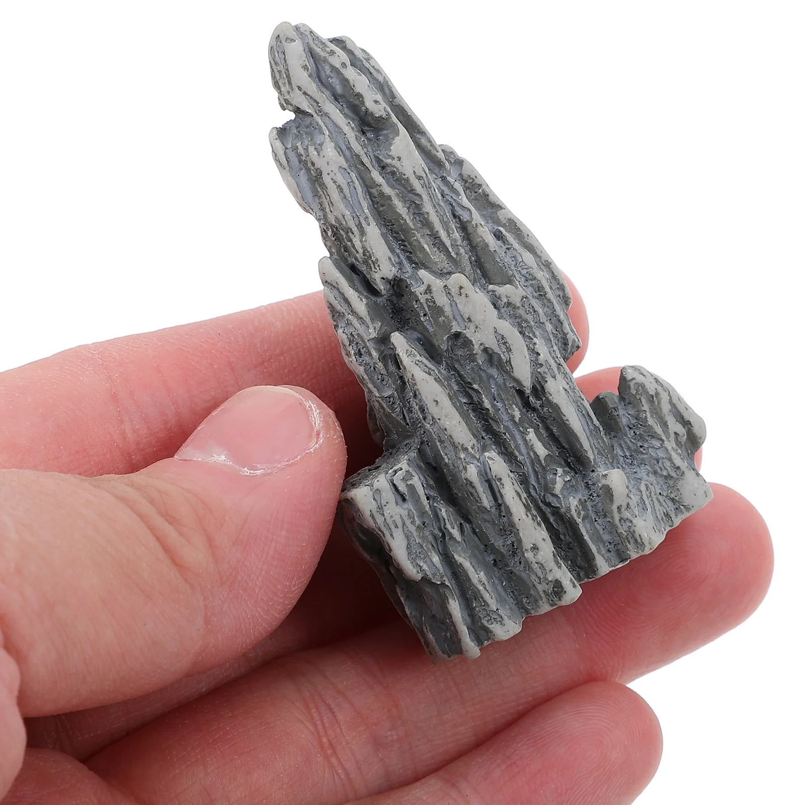 

4Pcs Miniature Rockery Simulation Durable Bonsai Pot Decoration Garden Fish Tank Landscaping Micro Landscape Ornament