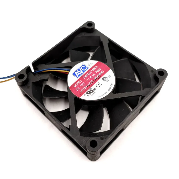DSSC0715R2L 12V 0.3A 7020 4-wire PWM Intelligent Temperature Control Cooling Fan image 2