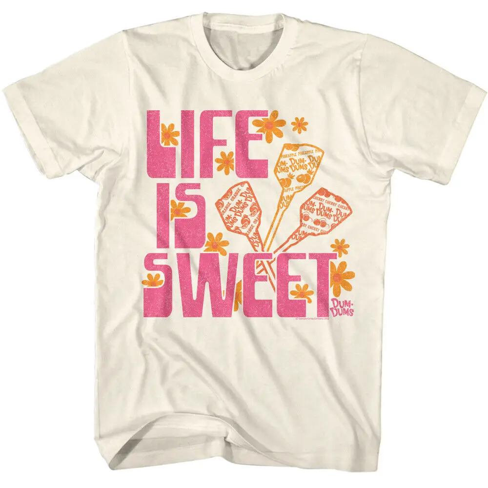 Dum Dums Candy Suckers Orange Pineapple Cherry Life Is Sweet Men's T Shirt