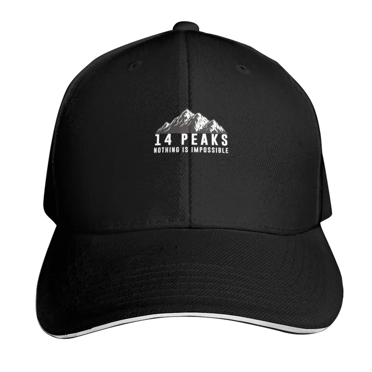 14 Peaks Nothing is Impossible Nimsdai Purja Baseball Cap Lightweight Packable Gift for Him Her Casual Daily Wear