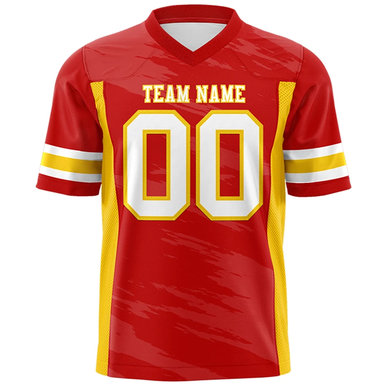 OEM الصانع مخصص البوليستر خمر قميص رياضي ريترو كرة القدم الأمريكية Boxy تي شيرت قصير مطبوعة شبكة الرجبي ارتداء