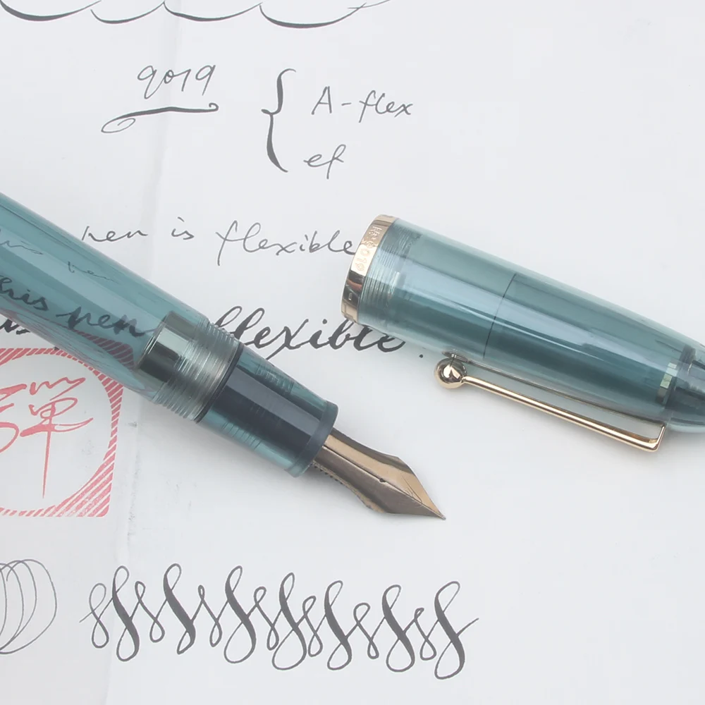 Pióro wieczne Jinhao 9019 Super Rlastic Flex Nib, bardzo elastyczne, do szkicowania, kwiatów, okrągłe, gotyckie, miękkie, do pisania Flexare — zdjęcie produktu 3