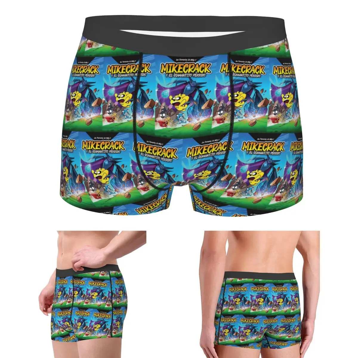

Boxer Underpants Shorts Mikecrack Cartoon Game Panties Male Ventilate Underwear for Homme Man Boyfriend Gift