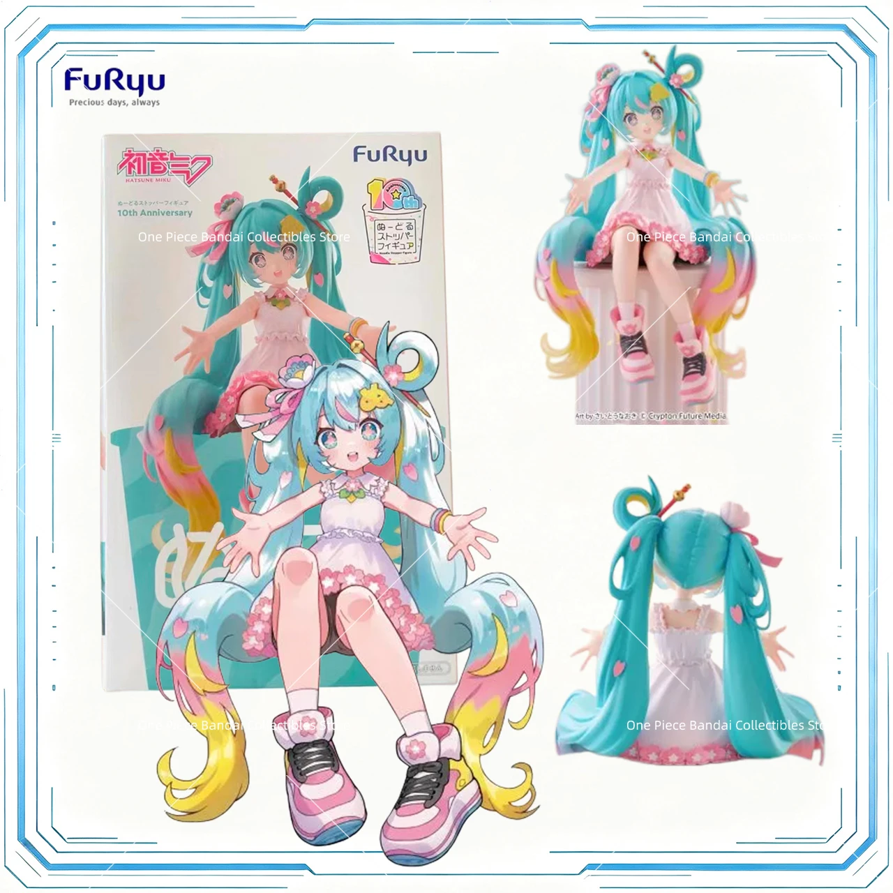 在庫ありオリジナル-furyu-初音ミク-pvc-14-センチメートルアニメキャラクターコレクタブルディスプレイフィギュアおもちゃ-vocaloid-デスクトップ装飾ギフト