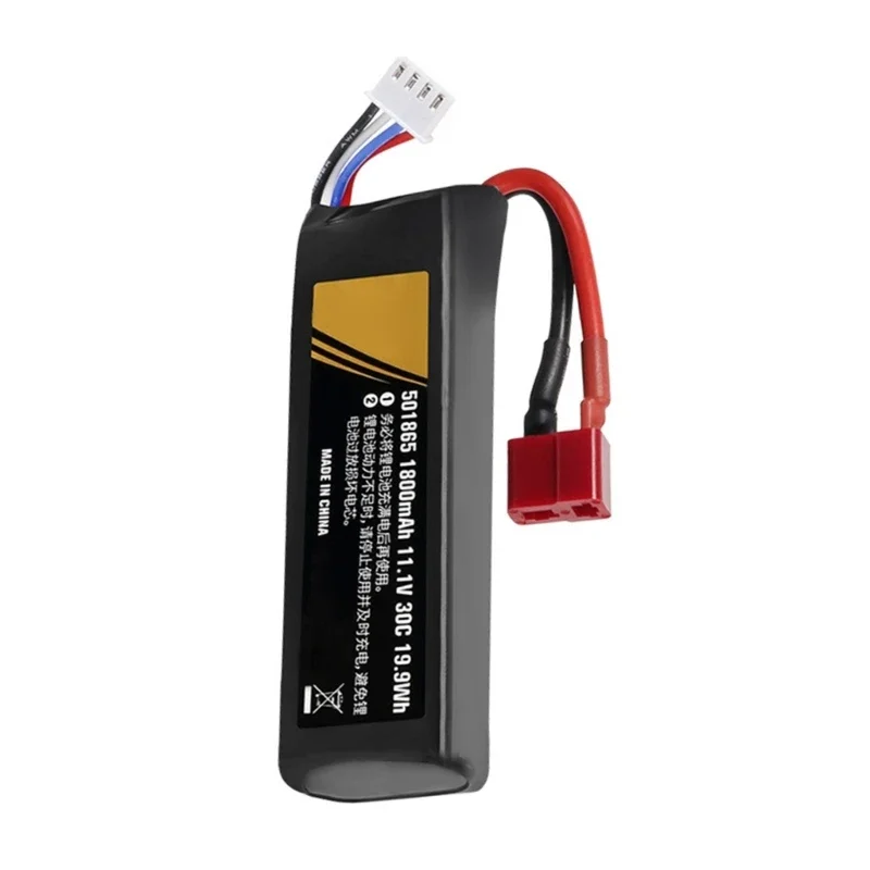 Airsofts LiPo Battery 3S 11.1V 1800mAh 501865 Electric Toy 11.1V Rechargeable 3S LiPo 30C Battery