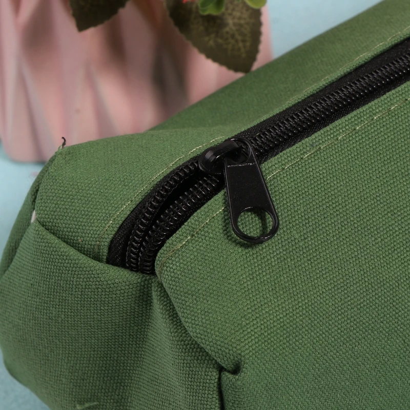 1PC Heavy Duty Canvas Tool Bag Multi-function High Capacity Tool Storage Handbag Wearproof Canvas Work Bag for Storage Wrench