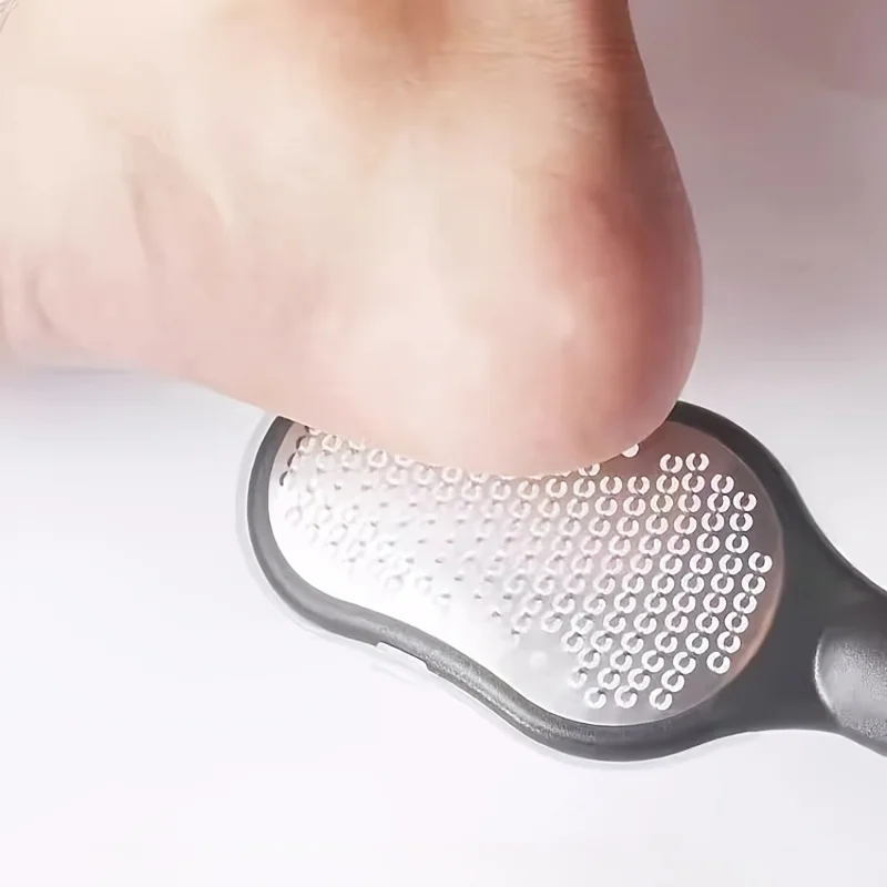 1pc Stainless Steel Foot File for Dead Skin Removal Heel cleaning brush