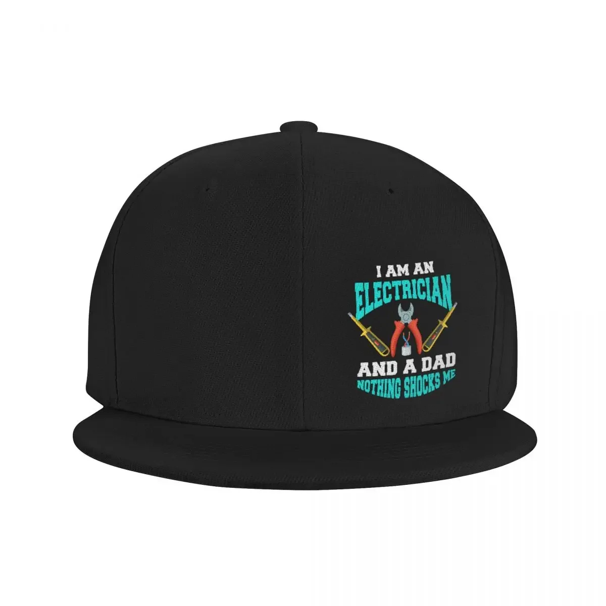 Cute I Am An Electrician And A Dad Nothing Shocks Me Snapback Cap Outdoor High Quality Baseball Caps