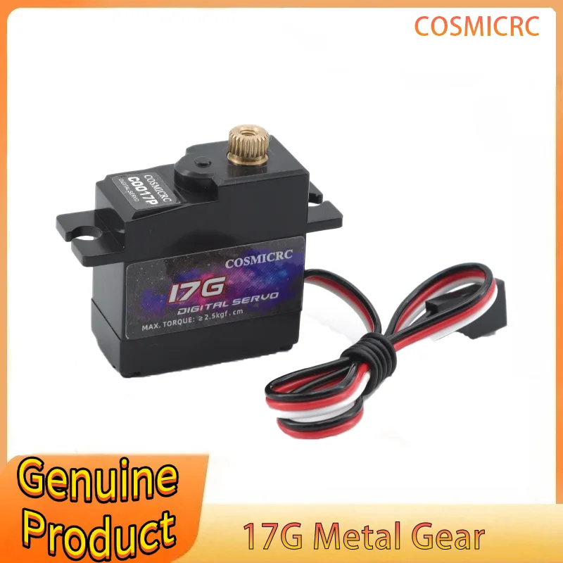 

COSMICRC 17G Metal Gear 1.8KG Digital Servo for RC Airplane Robot 1/18 1/24 Truck Car Boat Duct Plane