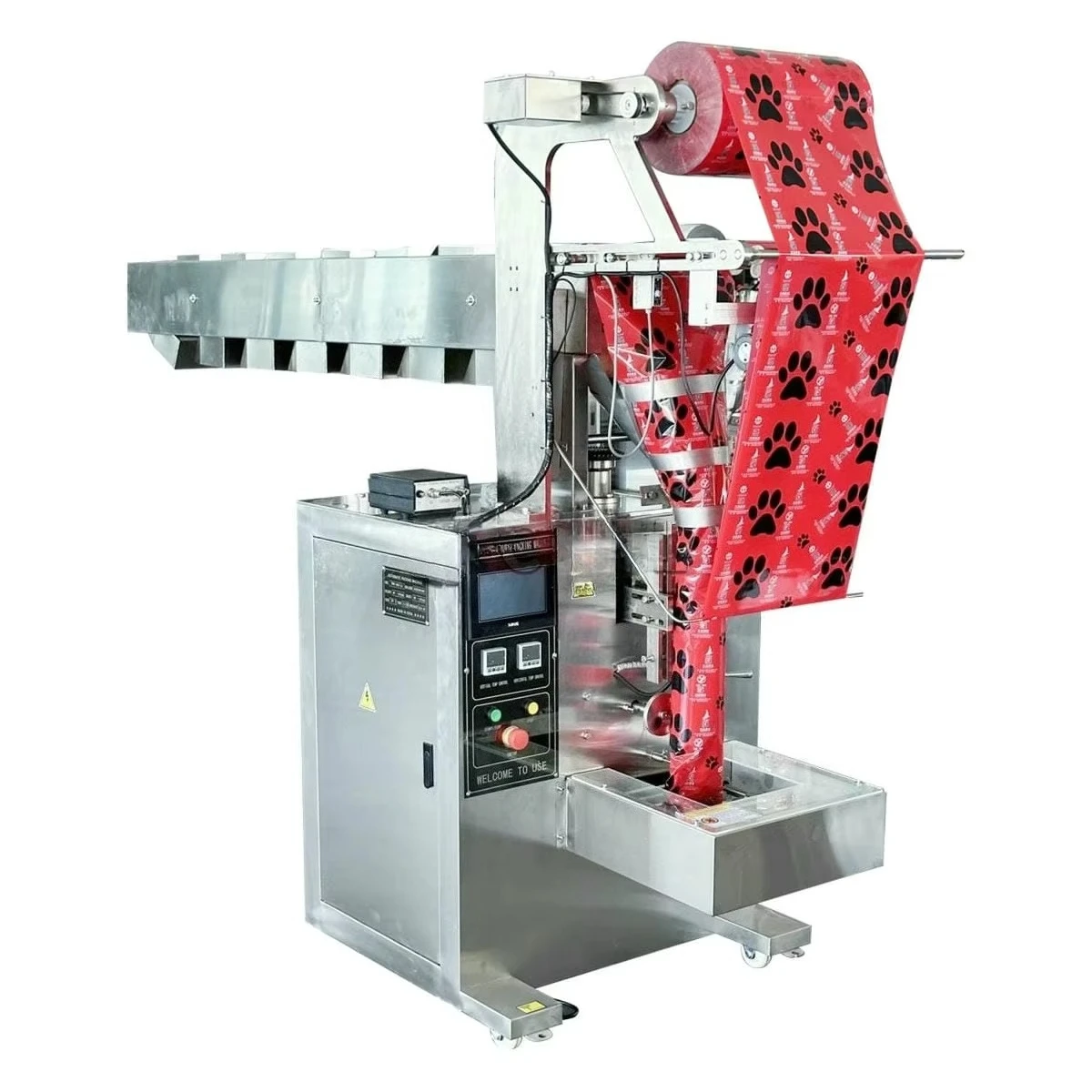 Liquid Paste Strip Back Sealing Packaging Machine Ultra Thin Caliber Vertical Packing Equipment for Beverage Sauce Jelly Yogurt