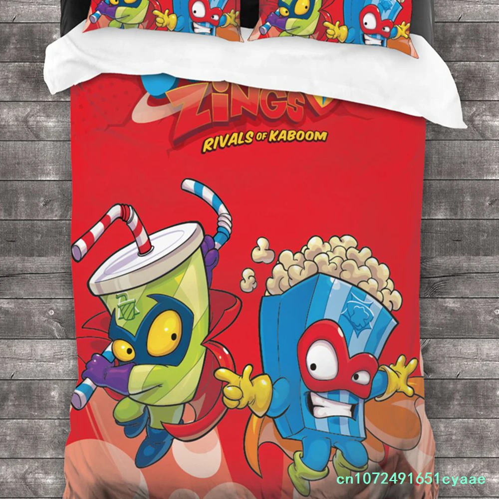 Super Zings Bedding Set Single Twin Full Queen King Size Bed Set Aldult Kid Bedroom Duvetcover Sets 3D Print Anime Game 012