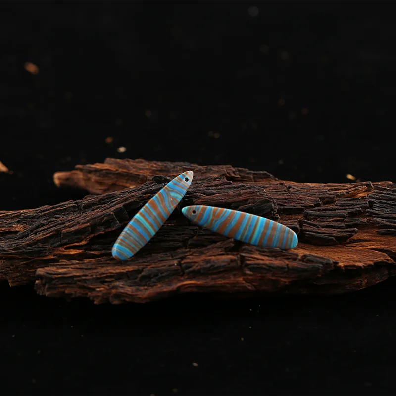 B&F Rainbow Jasper Earring Beads for Jewelry Making, Handmade Natural stones beads, Stones for jewelry Making Supplies