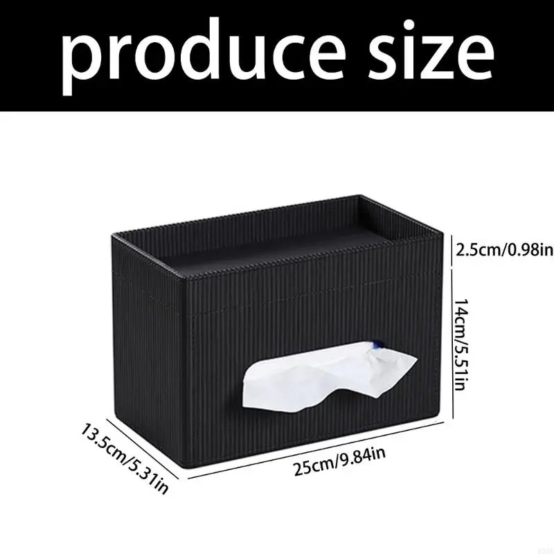 PU-Leder-Tissue-Box-Abdeckung, rechteckiger Papierhandtuchhalter für Wohnzimmer, Schlafzimmer, Badezimmer, Heimdekoration, B03E – Detail 6