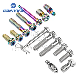Wanyifa Titaniumschraube Blutung Blene Banjo Prise Pin M8 Torx Kopfschrauben Brembobremse Bremse 10 Hauptverkäufe Brembo -Pinzetten - №9