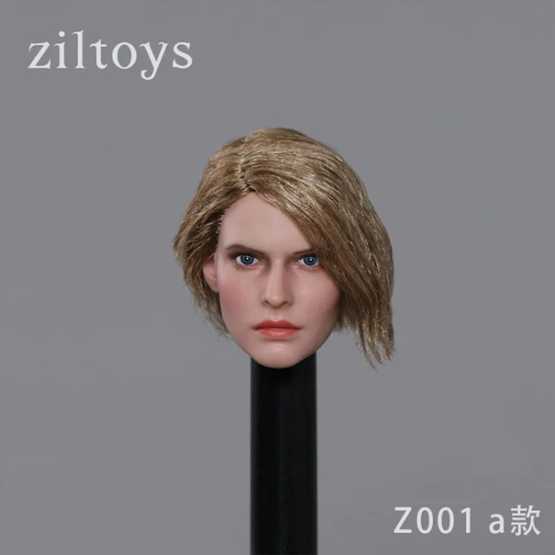 Ziltoys Z001 1/6 Alpha Group Jill Head Sculpt Head Carving Model Fit 12'' Female Soldier Action Figure Body Dolls