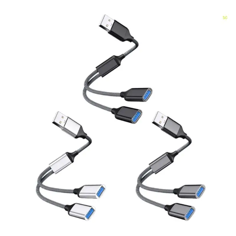 

USB-разветвитель USB-кабель для зарядки данных и передачи данных, питание и подключение нескольких устройств, Прямая поставка