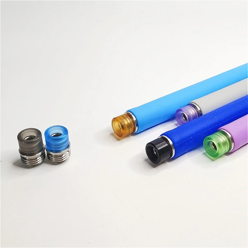 1PC Dot1 BB Boquilla de acero inoxidable de boca ancha con punta acrílica y junta de pajita desmontable