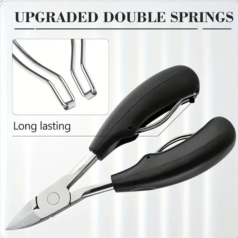 Stainless Steel Nail Clippers Inner-Growing Nail Scissors Exfoliating Scissors for Toenails Suitable for In-Growing Thick Nails
