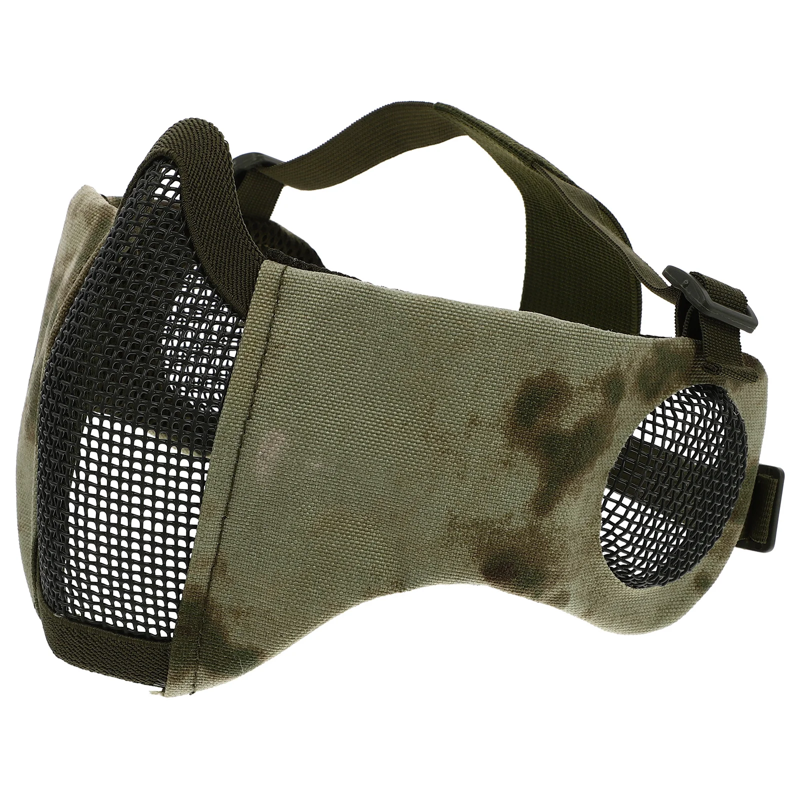 

1Pcs Breathable Steel Wire Face Cover Outdoor Military Style Half Face Protector for Cycling Riding Hunting Hiking