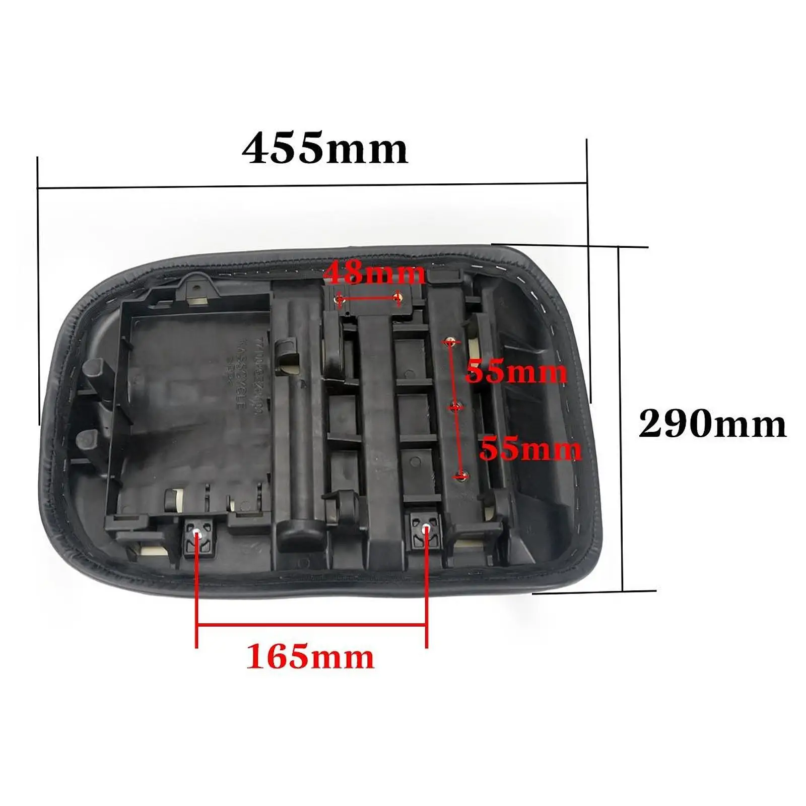 Motorcycle Seat Cushion PU Leather Easy Maintenance Comfortable Black for Nps50 Zoomer Sturdy Supplies Replacement