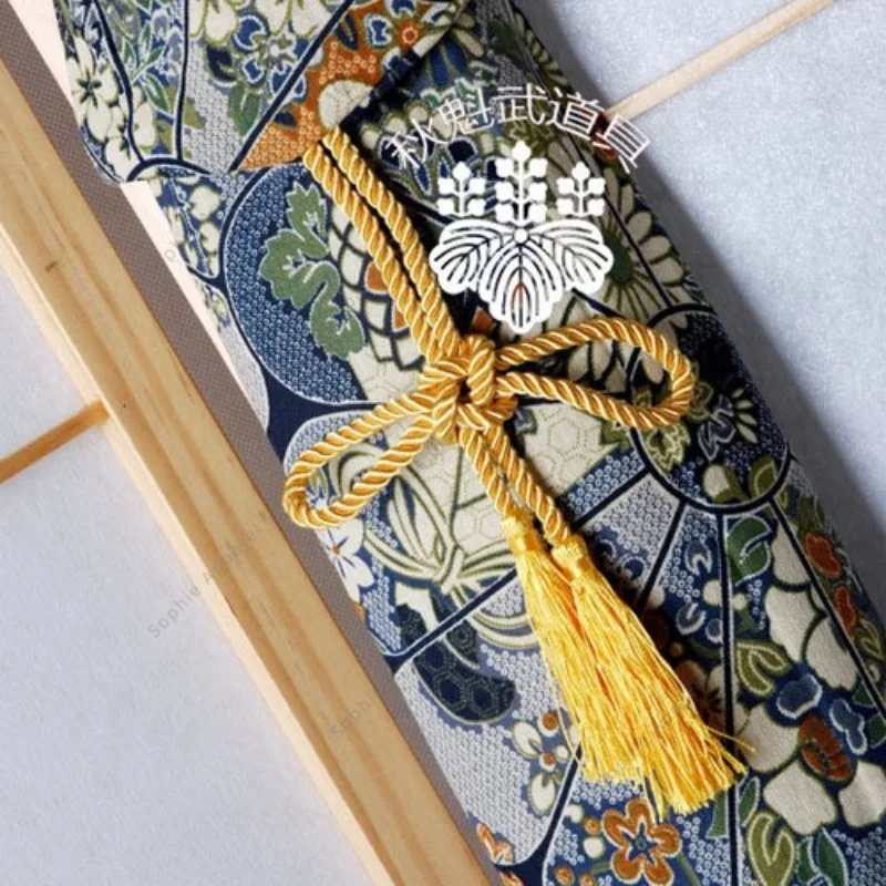 Red&Blue Couple Martial Arts Bag-Premium 3-Slot Double Layer for Bamboo Sword/Katana/Iaido Tai Chi Gear with Adjustable Strap view 2