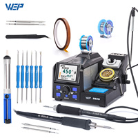 WEP 982D Precision Soldering Station 150W Rapid Heating with Auto Calibration Professional Iron for SMD IC Repair C245 C210