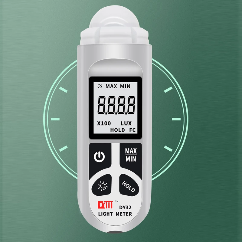 Digital Luxmeter 200,000 LUX Light Meter Luminance Fc Enviroment Test Max Min Illuminometers Photometer Integrated Illuminometer