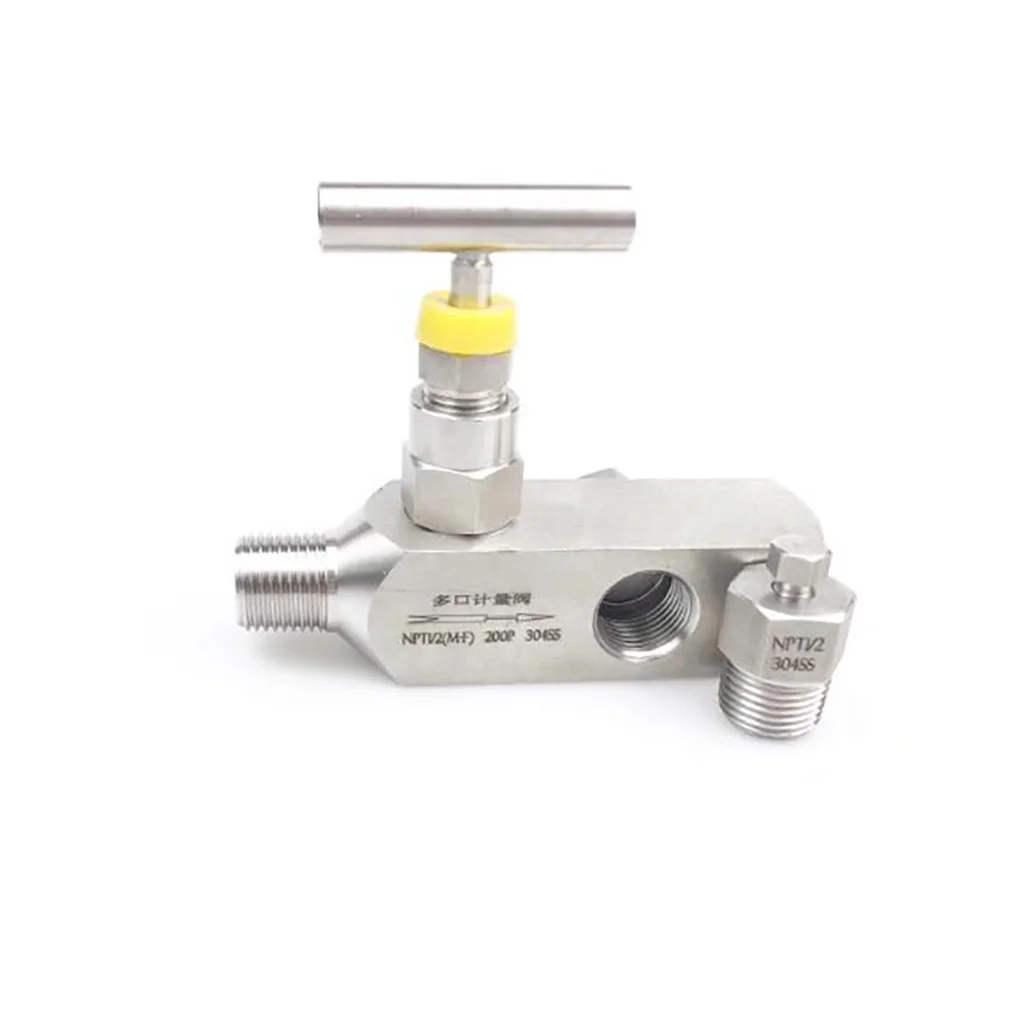 

Multi-Port Metering Valve Stainless Steel Pressure Gauge Three-Way Sampling Valve