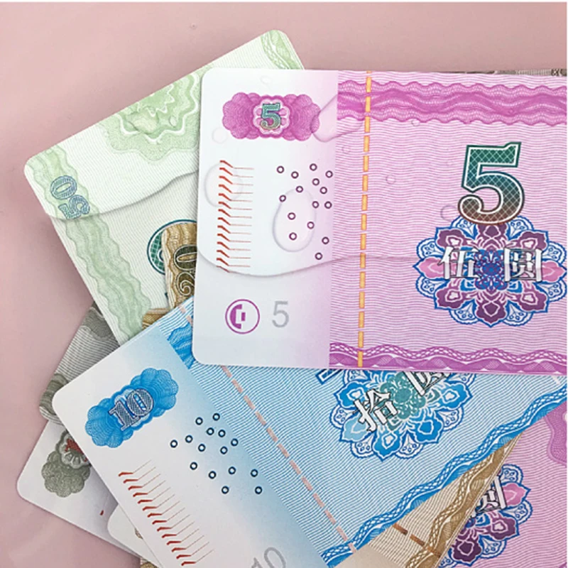 60pcs Mahjong Card Chip Card  with tin box Waterproof and Washable Plastic Face Value Imitation Money Voucher Token Card MJ60