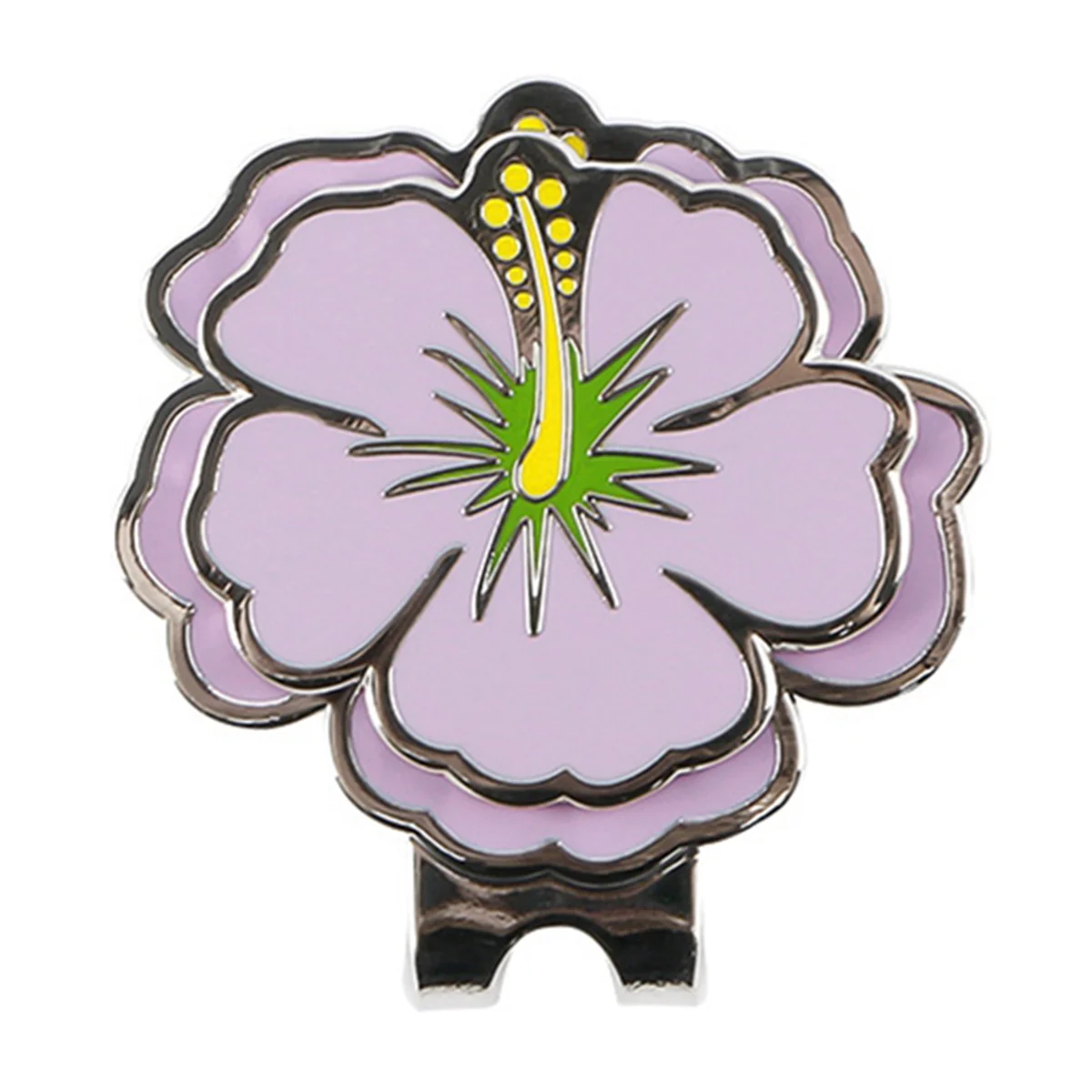 

A51Q-Golf Ball Marker Hat Clip with Magnet Ball Mark One Putt Golf Putting Alignment Cap Clips Purple