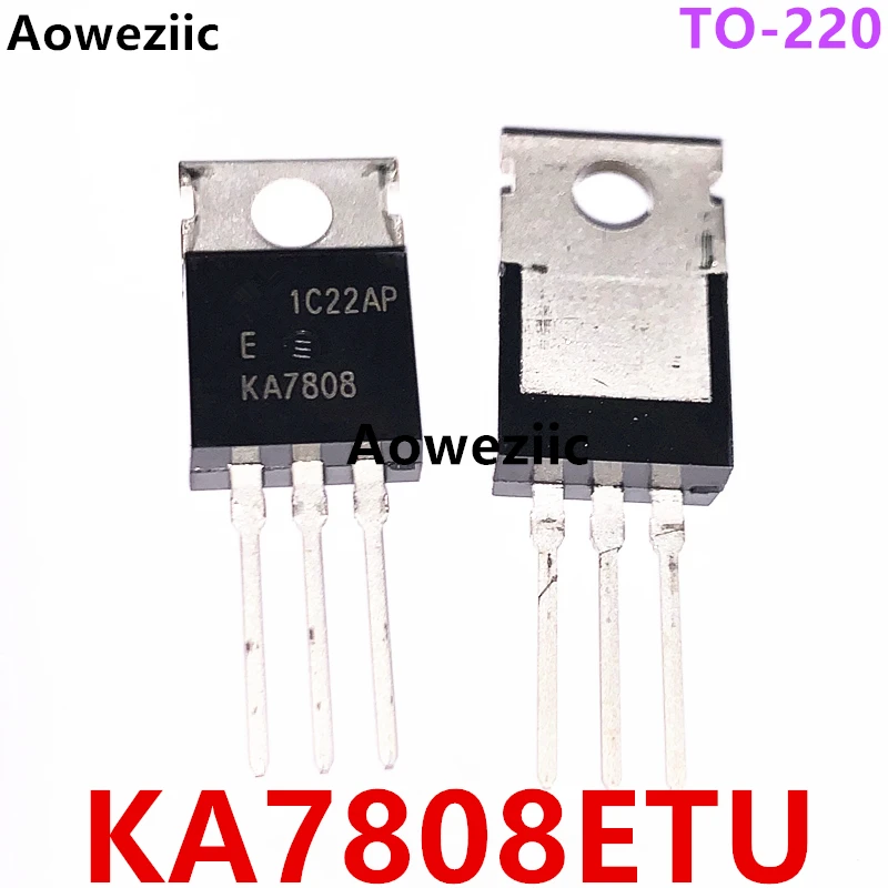 KA7808ETU TO-220 KA7808E KA7808 1A 8V power supply three te TO-220 KA7808E KA7808 1A 8V power supply three terminal regulator IC