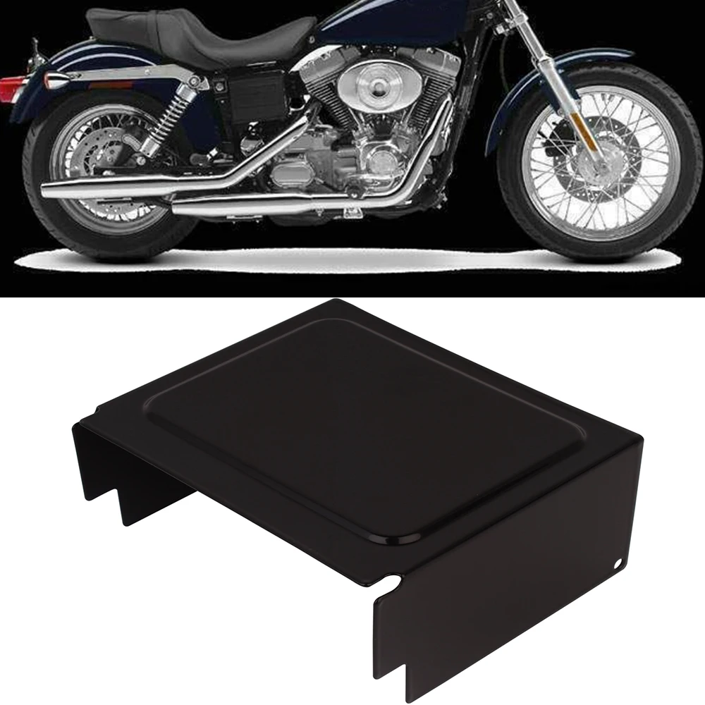 Copertura laterale batteria nera per luce moto per Harley Sportster 883 1200 XL 1997-2003 Dyna Low
