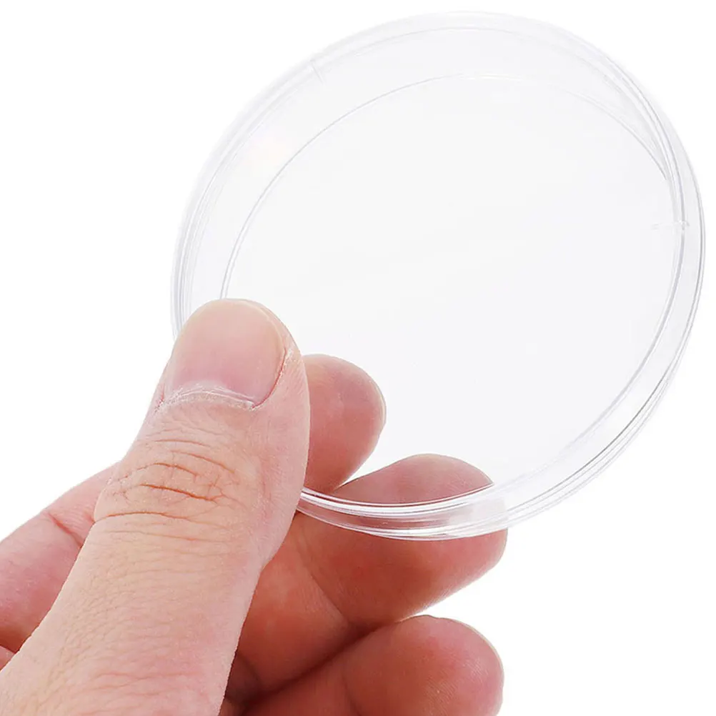 

10pcs Petri Dishes Clear Plastic Culture Dishes With Lid Heat Resistant Small Laboratory Agar Plates For Science Projects 100Mm