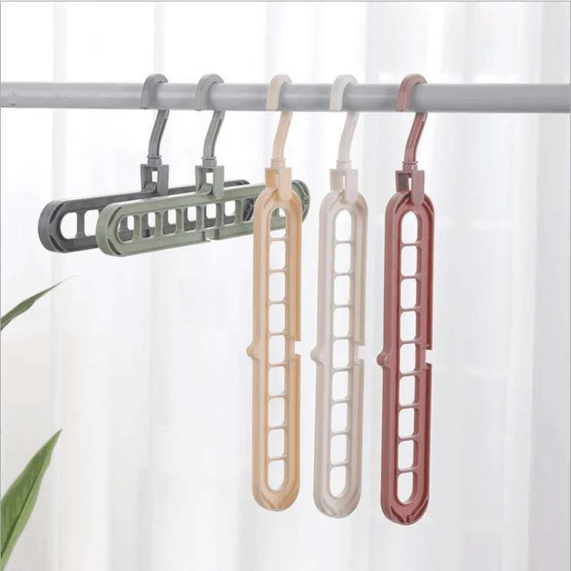 Magic Multi-port Support Hangers For Clothes Drying Rack Multifunction Plastic Clothes Rack Drying Hanger Storage Hangers 옷걸이 행거